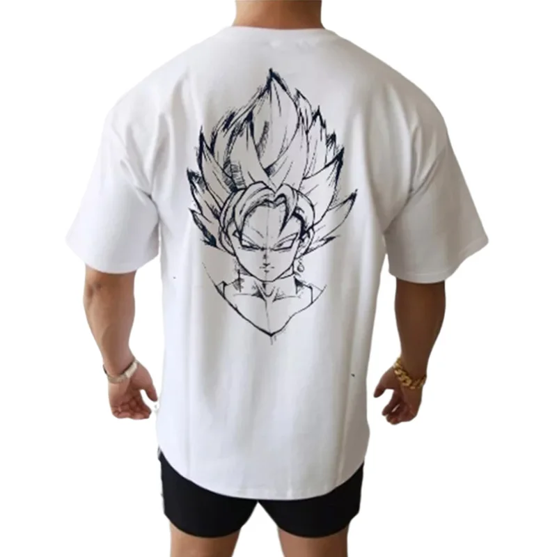 2021 Yeni Marka Erkek Giyim Spor T Shirt Erkek Moda 3XL Gömlek Yaz Spor kısa kollu tişört Pamuk scrawl Casual Tops