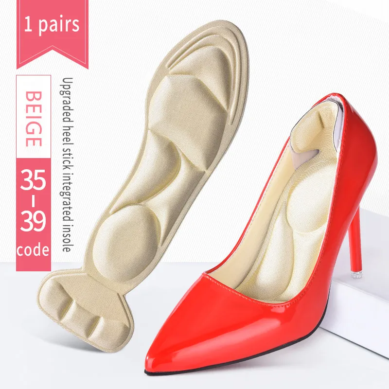 2 Adet Bellek Köpük Astarı Ped Ekler Topuk Sonrası Geri Nefes kaymaz Kadınlar için Yüksek Topuk Ayakkabı Yeni Ayakkabı Kemer Desteği Tabanlık
